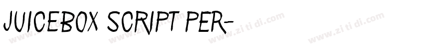 Juicebox Script PER字体转换